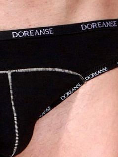 Мужские черные стринги из тонкого дышащего материала Doreanse Naked Summer 1216c01